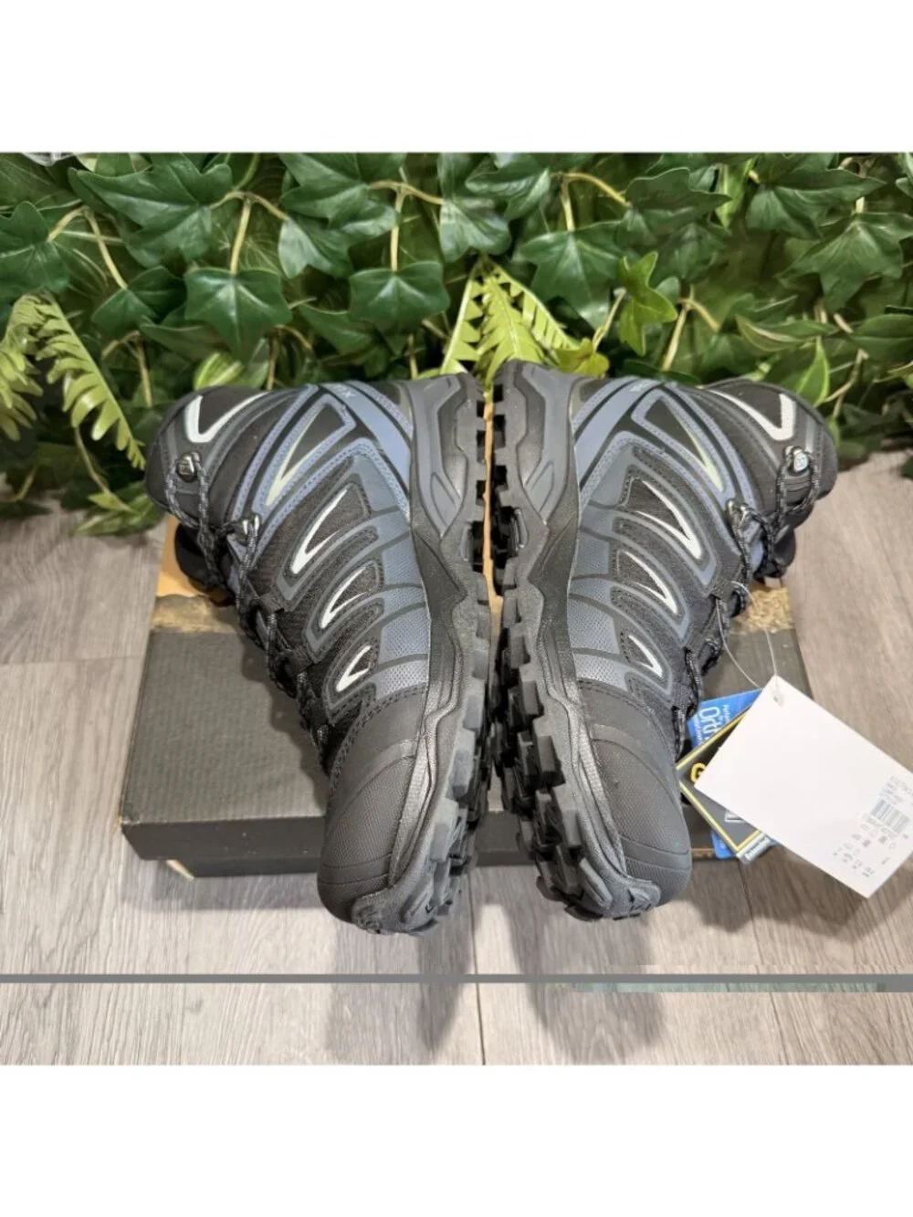 New Men's Salomon X Ultra Mid GTX Shoes Black Trail Hiking Sneakers 398674 7.5